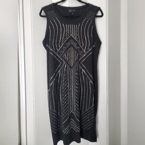 Black Sequin Tank Dress Size 1X